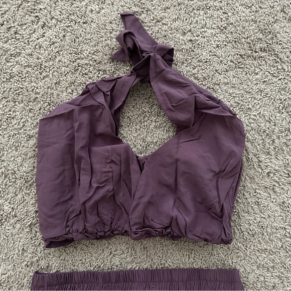 Layne Women 2- Piece Dark Purple Large - Picture 2 of 3